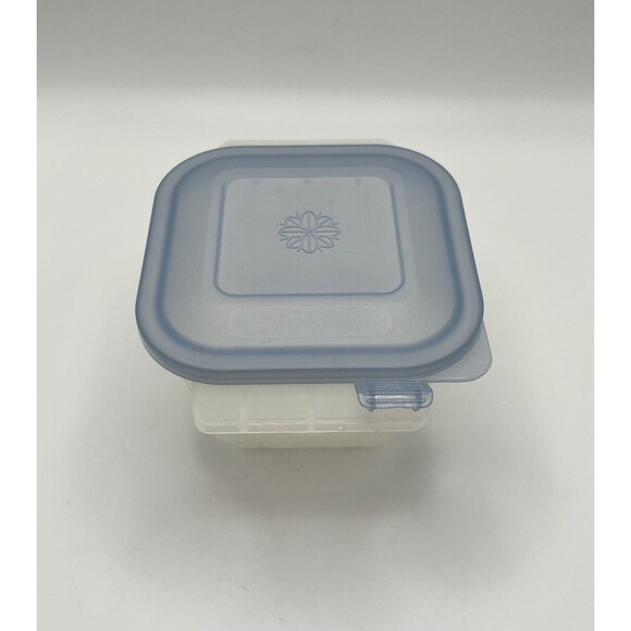 Vintage Small Anchor Hocking Plastic Storage Container W/ Light Blue Lid USA - Picture 1 of 4